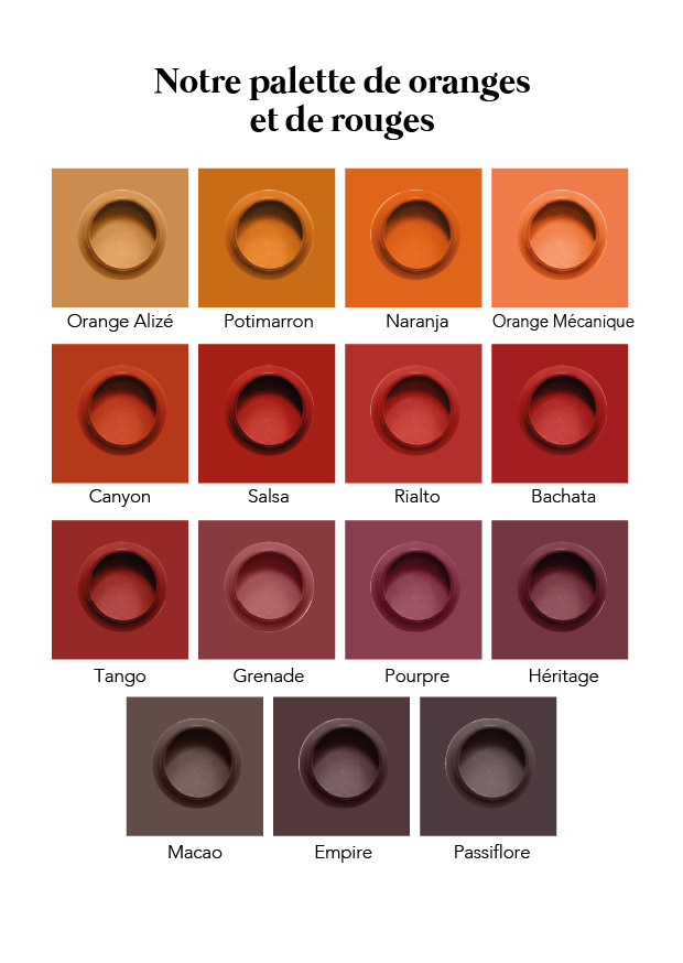 Camaelle nos peintures du Nuancier rouge